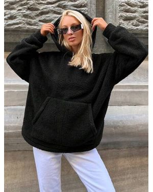 Hanorac Shein imblanit cu buzunar 24MAE38312