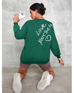 Bluza Shein cu imprimeu pe spate 24MAE38333