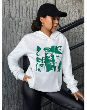 Hanorac Shein cu imprimeu si gluga 24MAE38435