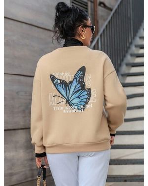 Bluza Shein cu imprimeu pe spate 24MAE38437