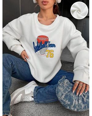 Bluza Shein cu maneca lunga si imprimeu 24MAE38458