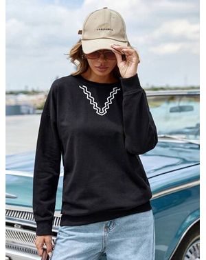 Bluza Shein casual cu maneca lunga 24MAE38496