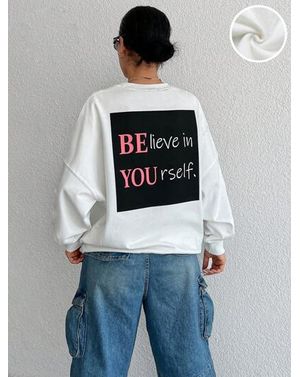 Bluza Shein casual cu imprimeu pe spate 24MAE38497