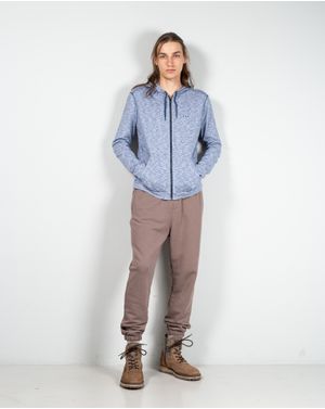 Hanorac din bumbac cu gluga si inchidere cu fermoar N241406002