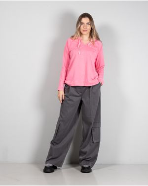 Hanorac asimetric din bumbac N241405003