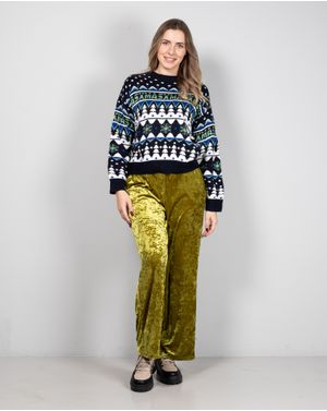 Pulover cu tematica de Craciun 24MKF05061