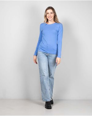 Bluza uni din bumbac cu maneca lunga 24ALNB5005