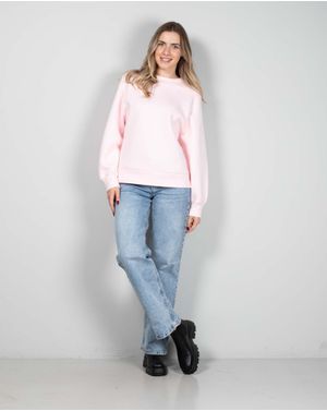 Bluza uni din bumbac cu interior pufos 24ALND2001