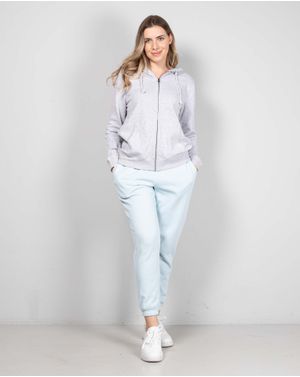 Pantaloni de trening din bumbac cu interior pufos N241408002