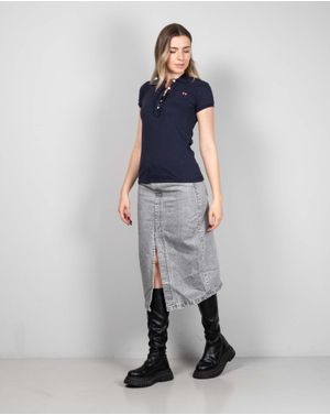 Tricou din bumbac cu guler N241537005
