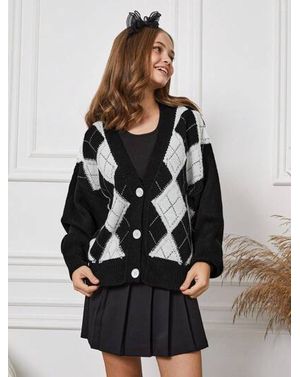 Cardigan Shein din tricot pentru fete 24MAE39056