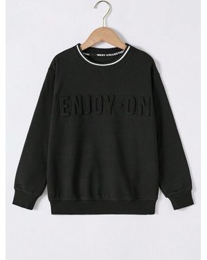 Bluza Shein din bumbac pentru baieti 24MAE39064