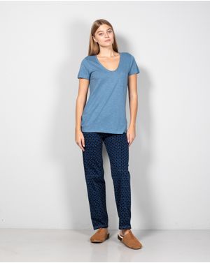 Pantaloni de pijama din bumbac 24MUR45007