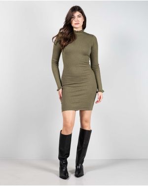 Rochie tricotata cu aspect texturat 24CLO03013