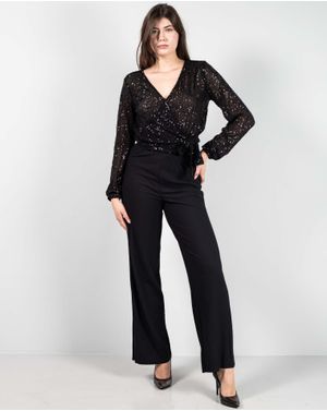 Pantaloni largi cu talie elastica 24CLO03010