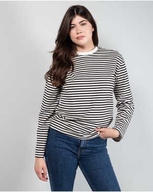 Bluza cu dungi si maneca lunga 24CLO03016