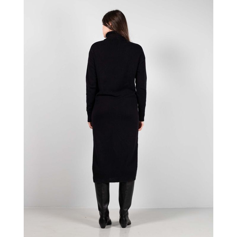 Rochie-tricotata-cu-guler-inalt-24MKF04190