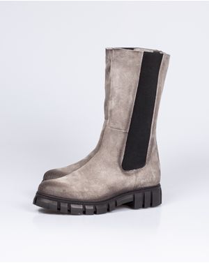 Cizme Felmini din piele intoarsa cu extensie elastica 24JMO07002