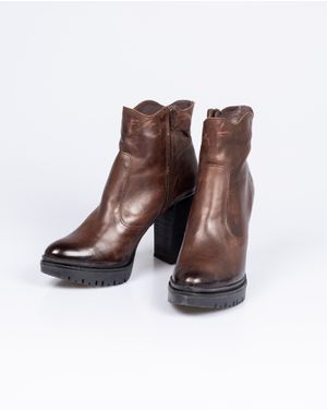 Botine Felmini din piele naturala cu fermoar si toc inalt 24JMO07026