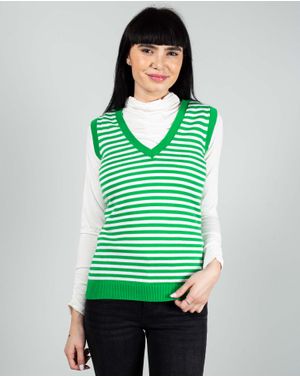 Vesta din bumbac tricotat 24DAV07005
