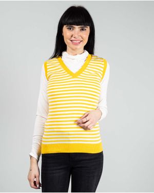 Vesta din bumbac tricotat 24DAV07009