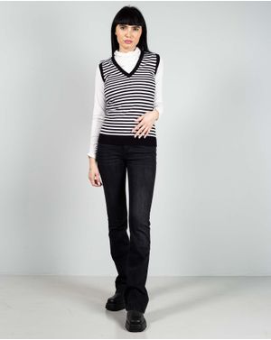 Vesta din bumbac tricotat 24DAV07010