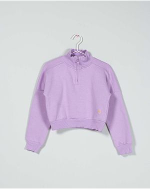 Bluza sport cu interior pufos pentru fete 24MAB06051