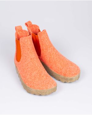 Ghete Chelsea Asportuguesas din lana naturala pentru femei 24EPF19017