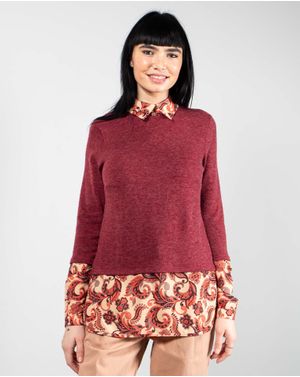 Bluza cu guler si maneca lunga 24DAV07034