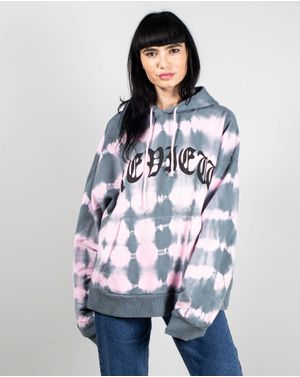 Hanorac din bumbac cu efect tie dye 24KSN04001