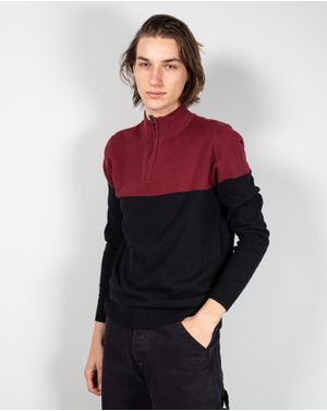 Pulover cu fermoar la baza gatului 24MAB06032