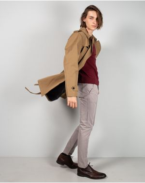 Pardesiu cu interior captusit si cordon in talie 24FPS10028