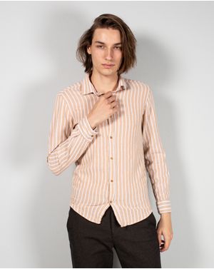 Camasa slim fit din bumbac cu dungi 24MAB06010