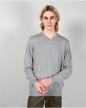 Pulover din bumbac tricotat fin 24MKF08025