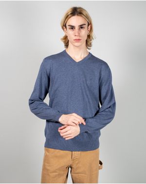 Pulover din bumbac tricotat fin 24MKF08036