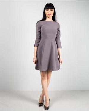 Rochie cu fermoar la spate si buzunare 23DAV03083