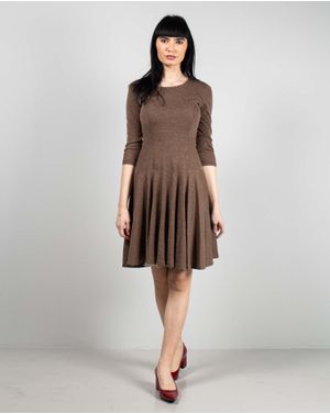 Rochie moale cu maneci trei sferturi 24DAV01012
