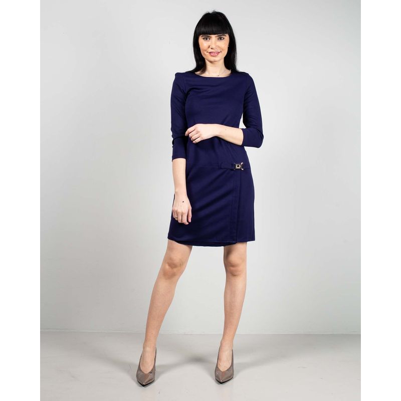 Rochie-dreapta-cu-catarama-decorativa-23DAV03066