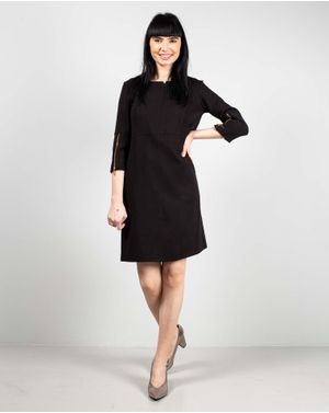 Rochie cu fermoar metalic si buzunare in fata 23DAV03071