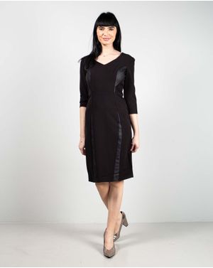 Rochie creion cu maneca trei sferturi 23DAV03076