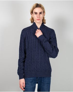 Pulover din bumbac cu torsade 24MKF08009