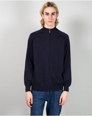 Cardigan din bumbac cu fermoar metalic 24MKF08052