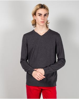 Pulover subtire din bumbac tricotat 24MKF08006