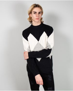 Pulover color block cu maneci lungi 24MKF08054