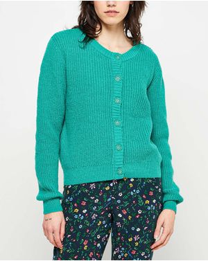 Cardigan tricotat Pieces cu nasturi 24OUT07036