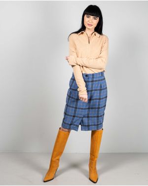 Fusta midi in carouri 24MAB06083
