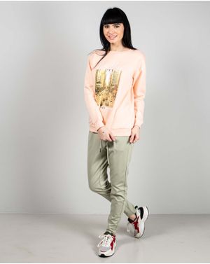 Pantaloni casual cu buzunare si elastic in talie 24MAY16107