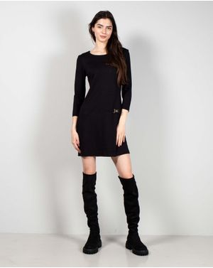 Rochie uni cu maneca trei sferturi 24DAV01020