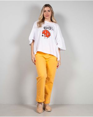 Pantaloni de trening din bumbac cu buzunare 25ALN01006