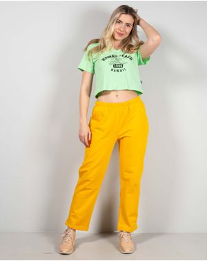 Pantaloni de trening cu talie elastica si buzunare 25ALN01008
